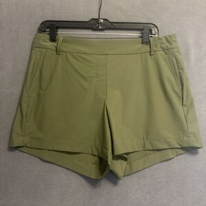 Spanx Sunshine Shorts Womens‎ Size Large Olive Green Stretch Active Outdoor Golf